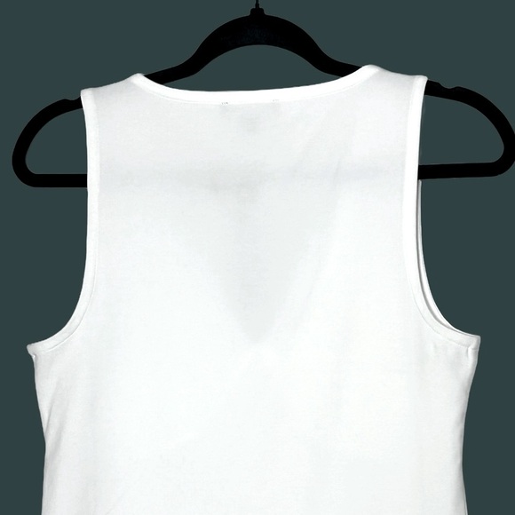 NWT J. Crew White Stretch Cotton-Blend V-Neck Top, Sizes S & M - Picture 7 of 12